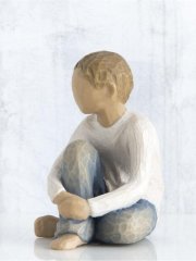 Willow Tree Figurine - Caring Child (Lighter Skin)