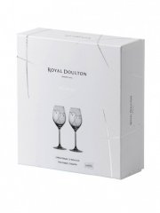 Royal Doulton Promises Collection Two Hearts Entwined Wine Pair