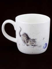Royal Worcester Cat and Mouse Mug