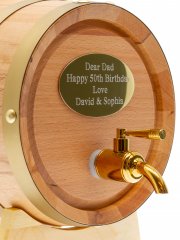 Oak Wine Barrel 3L with Engraved Plaque