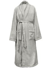 Plush Ultra Soft Robe - Light Grey
