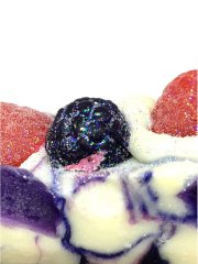 Planet Yum Black Raspberry & Vanilla Natural Soap 1x Cake Slice 120g