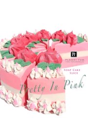 Planet Yum Pretty in Pink Natural Soap 1x Cake Slice 120g