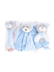 Baby Gift Pack - Bear Accessories and Blanket - Baby Blue