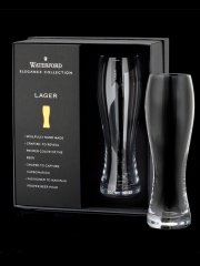 Waterford Crystal Elegance Lager Pair - Beer Glasses