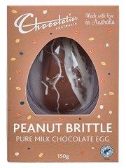 Chocolatier Peanut Brittle Milk Chocolate Egg, 150g