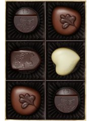 Godiva Gold Collection Gift Box, 6 Pieces, 60g