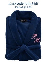 Plush Ultra Soft Robe - Navy