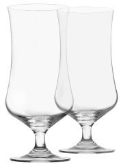 Pair of Crystal Tall Glasses, 448ml x 2