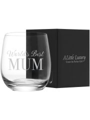 Engraved Crystal Stemless Glass 360ml