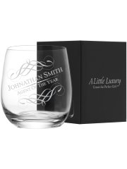 Engraved Crystal Stemless Glass 360ml