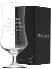 Engraved Crystal Tall Glass 448ml