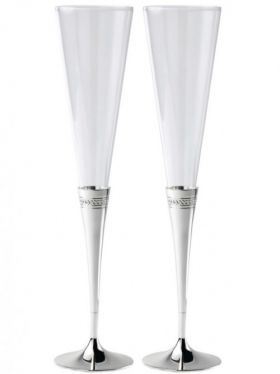 Wedgwood Simply Wish Toasting Champagne Flutes Pair