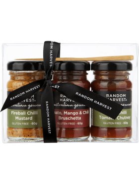 Random Harvest Mini-Me Chilli BBQ Gift Pack, 3 x 60g