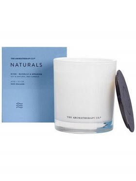 The Aromatherapy Co. Naturals Candle 370g, River: Waterlily & Geranium
