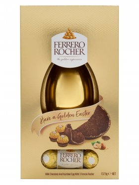 Ferrero Rocher Milk Chocolate and Hazelnut Boxed Egg 143g