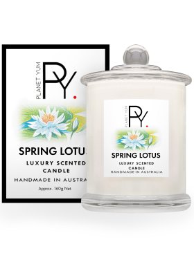Planet Yum Spring Lotus Luxury Scented Candle 160g