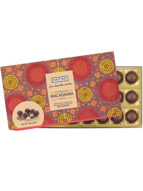 Patons Milk Chocolate Macadamias 170g - Tjupurrula Aboriginal Art