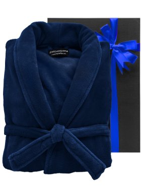 Plush Ultra Soft Robe - Navy